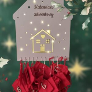 Kalendarz adwentowy podświetlany