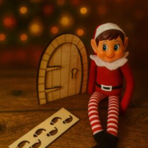 Drzwi z szablonem do kroków